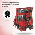 thumbnail image 3 of Clan Wallace Red Tartan Kilt for Kids, 100% Acrylic Tartan Kilt of Childrens, Traditional Scottish Black and Red Kilt for Boys and Girls. (Clan Wallace, 29"-32" W X 19" L 10-11 Years), 3 of 5