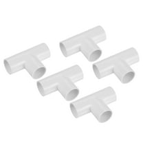 Uxcell Conduit Coupler T-Shaped Fittings 25mm 3 Ways Hose Electrical Conduit Pack of 5