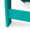 thumbnail image 5 of Robbyn Resin Outdoor Adirondack Chair, Teal, 5 of 7