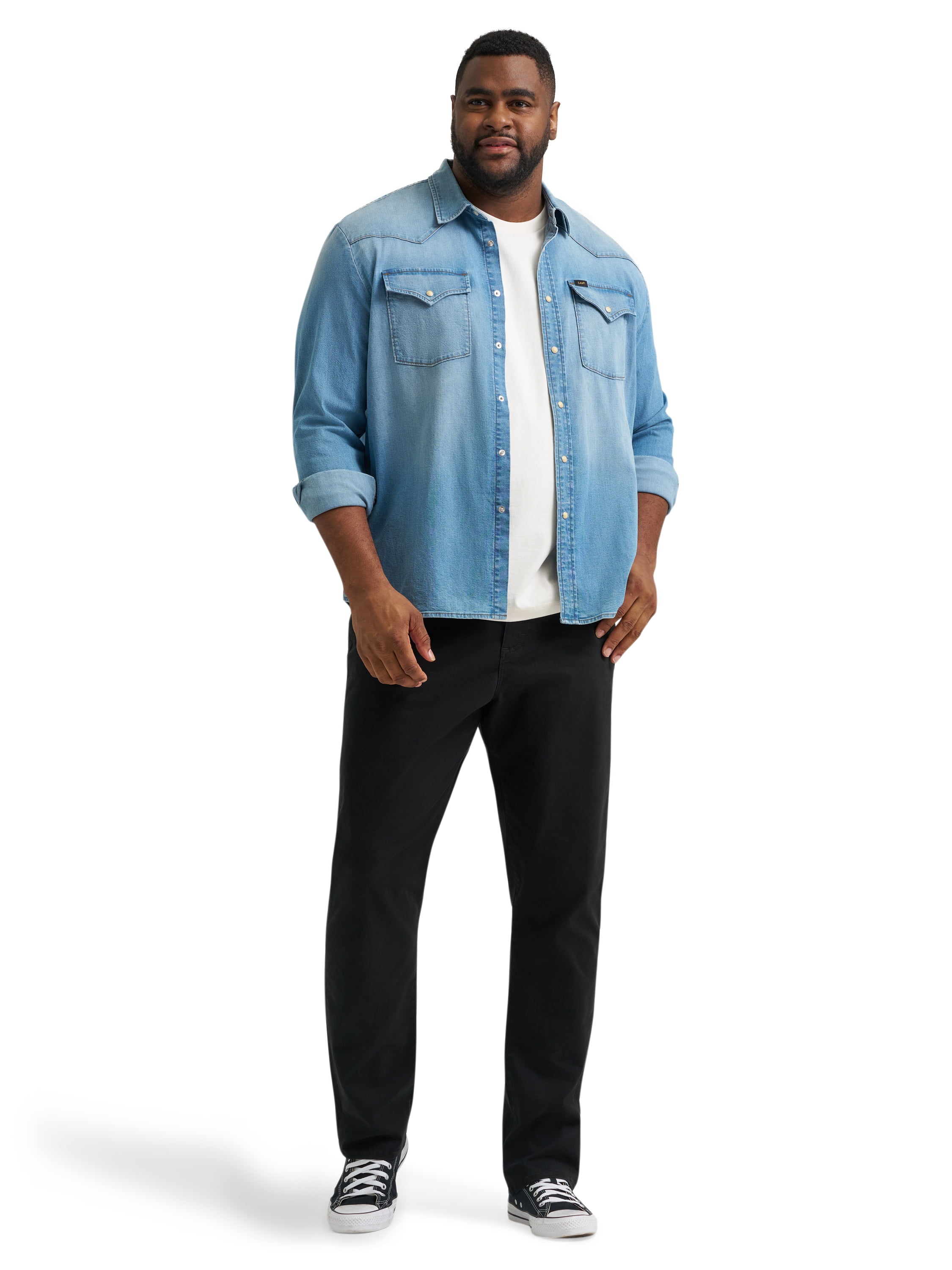 Lee Men’s and Big Men’s Extreme Motion Straight Fit Tapered Leg Jeans