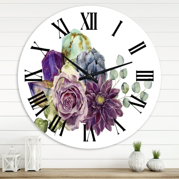 Designart 1 in Quartz Traditional Wall Clock