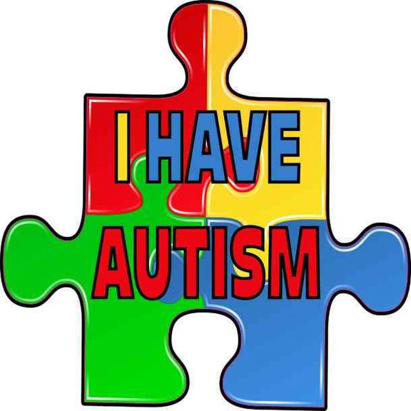 4in x 4in Puzzle Piece I Have Autism Sticker