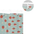 thumbnail image 5 of FREEAMG Strawberries and Flowers Shower Curtain Bathroom Decorative Shower Curtain Waterproof Washable Reinforced Grommets, 72x72 Inch, 5 of 5