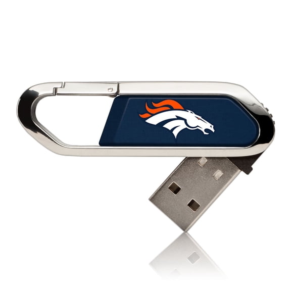 Denver Broncos Solid Clip 64GB USB Flash Drive