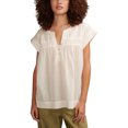 thumbnail image 1 of Lucky Brand Womens Popover Knit Blouse, white, M, 1 of 1
