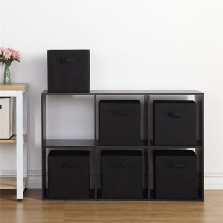 - Yosoo Set of 6 Foldable Storage Cube Fabric Basket Bins Cloth Folding Box Closet Drawers Container Dresser Basket Organizer Shelf Collapsible for Underwear Sock Bra Tight Kids Toy