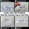 thumbnail image 4 of 24 Pack Car Glass Windshield Sunshade Suction Cups Small PVC Sucker Car Window Suction Cup for Automotive Visor p202411261105, 4 of 5