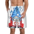 thumbnail image 1 of Balery Medicine Gnome Truck Red Traje de Baño Estilo Hawaiano para Hombre, Shorts de Secado Rápido con Bolsillos-Small, 1 of 6