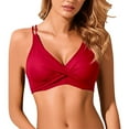 thumbnail image 3 of Women Casual Bikini Top - Push Up Swim Top Bra Padded Swimsuit Tops Bathing Suit Tops Red XXL, 3 of 4