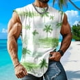 thumbnail image 5 of Yopmin Mens Beach Tank Tops Palm Tree Beach Sleeveless T Shirts Summer Tank Tops for Streetwear Vacation, 5 of 7
