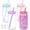 Multicolor, variant on 16 Oz Plastic Snowglobe Tumbler, 4 Pack Pre-Drilled Double Wall Plastic Clear Cup for Glitter Snow Globe Diy, Double Wall Snowglobe Cup with Clear Lid