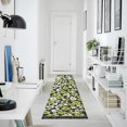 thumbnail image 4 of Yayeee Runner Rug for Bedroom 2'x6' Machine Washable Hallway Non Slip Mat, Green Flower Pattern, 4 of 8