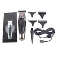 thumbnail image 1 of Cortadora de cabello eléctrica de corte rápido, recargable por USB, recortadora de cabello con 5 peines guía, 1 of 15