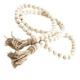 thumbnail image 4 of Royal Plush Wooden Bead Garland, Farmhouse Rustic Tassle, Artificial Garland, 100cm, Wood, 0.23 lbs, 4 of 8