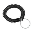 thumbnail image 1 of Unique Bargains Porte-Clés Spirale Extensible en Plastique, Noir 5 Pack, 1 of 5