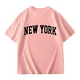 thumbnail image 6 of Toddler Girl Oversized Short Sleeve T Shirts Letter Print Tops Casual Athletic Basic Blouses Loose Girls Clothes, 6 of 6