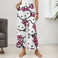 thumbnail image 2 of Hello Kitty Women Pajama Pants Comfy Pj Bottoms Soft Printed Lounge Pant with Pockets, 2 of 7