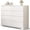 White, variant on Aiho 8 Drawer White Double Dresser, Modern Wooden Storage Cabinet with Cut-Out Handles, Large Chest for Bedroom Living Room