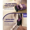 thumbnail image 4 of FVSA Broom and Dustpan Set for Home, 51" Long Handle Dustpan and Broom W/Comb, Purple Cleaning Kit, 4 of 8