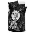 thumbnail image 2 of Juego de cama Niue - estilo pez con flores de plumeria, 2 of 4