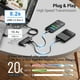 thumbnail image 3 of Hub USB C Qeefun de 10 Gbps con 2 puertos USB-C y 2 USB-A de 100 W, 3 of 9