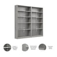 thumbnail image 3 of Universal Tall 5 Shelf Bookcase Set in Platinum Gray - Engineered Wood, 3 of 9