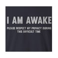 thumbnail image 3 of 9 Crowns Tees Unfortunately Awake Funny Graphic Tee Shirt (Awake 1 Unisex Navy, Large), 3 of 3