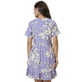 thumbnail image 3 of Globus Women Floral Printed V-Neck Mini A-Line Dress, 3 of 6