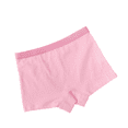 thumbnail image 5 of LYMAYTER Toddler Little Girls Solid Cotton Boxer Briefs Mid Waist Soft Lightweight Casual 4pcs, 5 of 8
