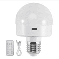 thumbnail image 2 of Rechargeable Battery Operated Light Bulbs, 300LM E26 Screw in Bulb for Lamps with Remote Control Dimmable&Timer, 2 of 8