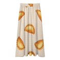 thumbnail image 3 of Golden Pastries Pattern Background Women High Waist Midi Skirt Elegant Midi Skirt High Waist A-line for Women, 3 of 4