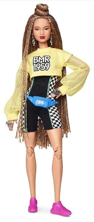 Barbie BMR1959 Bold Logo Hoodie and Basketball Shorts Includes Logo Doll Stand 