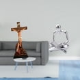thumbnail image 2 of CoudarTitie Abstract Thinker Statue Catholic Statue Mother Mary Figurine Jesus Cross Sculpture Resin Ornament Hollow Design Suitable for Home Office Bedroom, 2 of 8