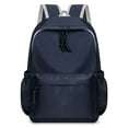 thumbnail image 2 of ibiyuan Backpack for School Teen Anti-Slip Shoulder Bookbag Large Capacity with Pockets Clear Print Back To School Supplies Casual, Daily Use, Commute,M,Navy, 2 of 3