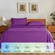 thumbnail image 2 of SONORO KATE Juego de Sábanas, Serie 1800 de Microfibra con Bolsillo Profundo, Juego de Sábanas Suaves de Lujo de 4 Piezas, XL Matrimonial, Morado, 2 of 7