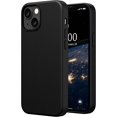 thumbnail image 1 of Leather Case Compatible with iPhone 13 mini Case 5.4 inch, Premium PU Leather Case Cover (with Metallic Buttons & Microfiber Lining) for iPhone 13 mini (2021), Black, 1 of 7