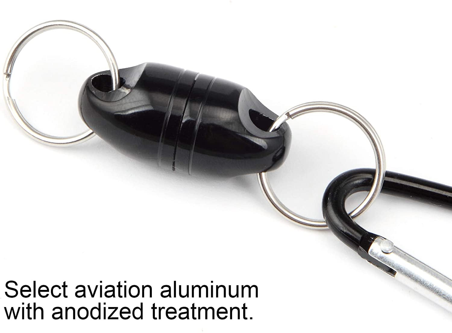 CRAZY SHARK Magnetic Net Release Aluminum Shell for Fly Fishing 