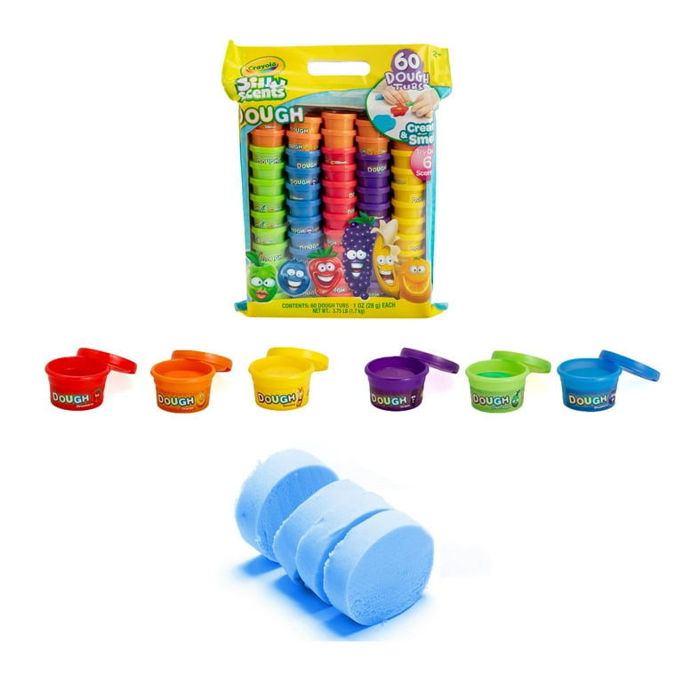 Crayola Dough - Silly Scents | 60x1oz Scented Play Dough Tubs in 6 Bright Colors & Scents | Party Favor Bags, Valentines Day Goody Bag Stuffers, and Easter Baskets for Kids - Walmart.com Crayola Dough - Silly Scents | 60x1oz Scented Play Dough Tubs in 6 Bright Colors & Scents | Party Favor Bags, Valentines Day Goody Bag Stuffers, and Easter Baskets for Kids - Walmart.com