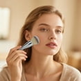 thumbnail image 3 of Makeup Brush Long Handle Powder Brush for Face Setting and Blending Soft Vegan, 3 of 3