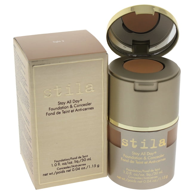 Stila Stay All Day Foundation & Concealer - # 3 Light 1 oz Makeup