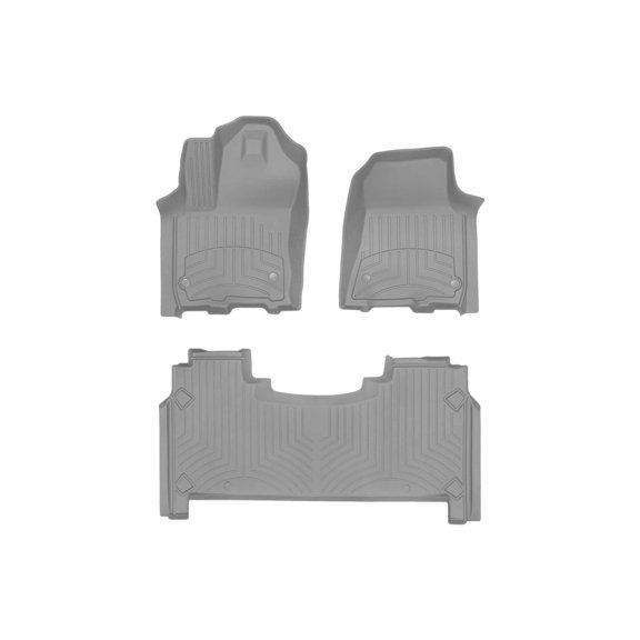 WeatherTech FloorLiner HP Custom Fit Floor Mats compatible with Ram Truck 1500, Ram 1500, Ram 1500 RHO - 1st & 2nd Row, Grey