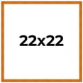 thumbnail image 2 of 22x22 Honey Brown Real Wood Picture Frame Width 0.75 inches | Interior Frame Depth 0.5 inches |, 2 of 8