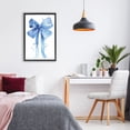 thumbnail image 2 of Stupell Industries Blue Bell Bow Illustration Black Framed Floater Canvas Wall Art, design by LSR Design Studio, 2 of 9