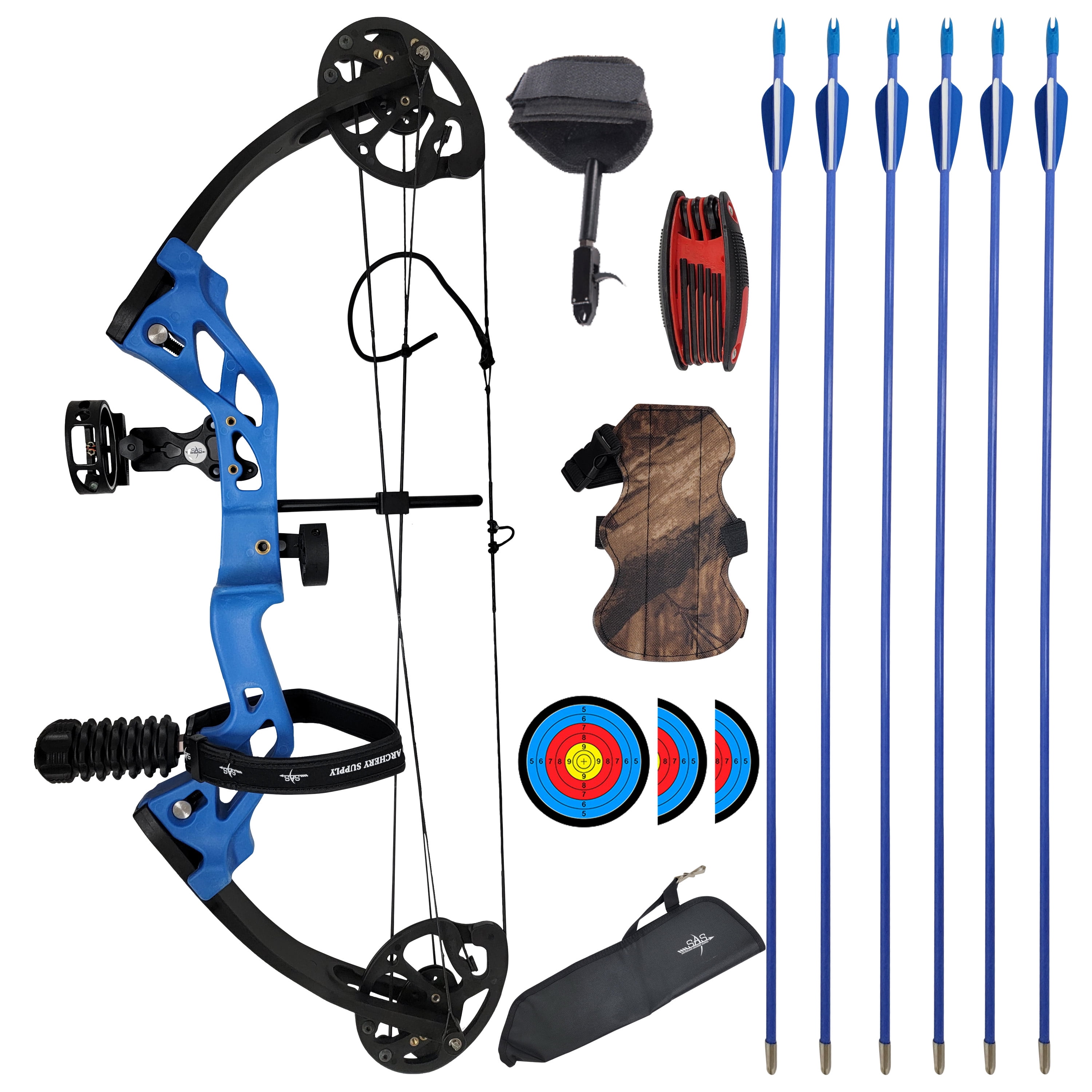 Topoint Archery Compound Bow Accessory Combo Sight Kits Shooting Hunting Set 