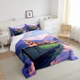 thumbnail image 4 of YST Cute Dog Bedding Set, Comforter Set, King Size, Purple, 4 of 6