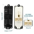 thumbnail image 3 of Unique Bargains Interrupteur de Vitre Électrique avec Outil de Suppression Réglé Côté Gauche Interrupteur de Commande Principal de Vitre Électrique BN8F66350A pour Mazda 3 2004-2009, 3 of 7