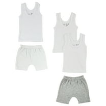 Bambini Mix N Match Tank Tops & Shorts, 5pc (Baby Boys or Baby Girls, Unisex)
