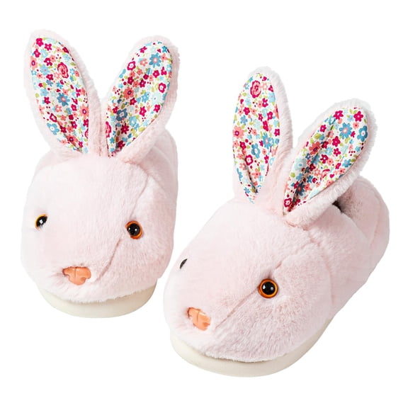 Sogetch Womens Cute Bunny Slippers Soft Warm Fuzzy House Shoes