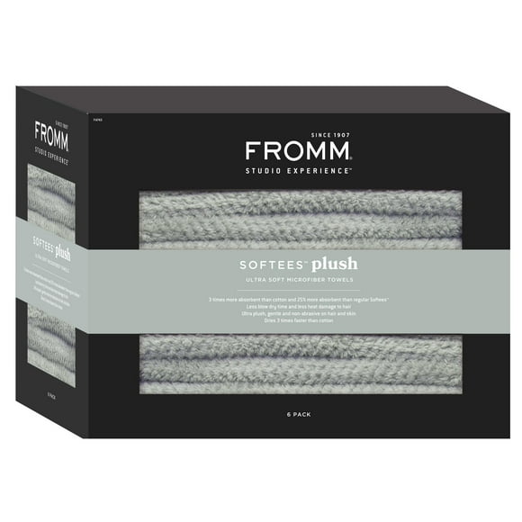 Fromm Serviettes en Microfibre Peluche pour Salon de Coiffure - Serviette Ultra Douce à Séchage Rapide pour Cheveux, Mains, Visage, Utilisation à Domicile, Salon, Spa, Barbier