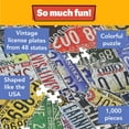 thumbnail image 2 of TDC Games 1000-Piece USA Map-Shaped License Plate Jigsaw Puzzle for Adults, 31 Inches Wide, 2 of 8